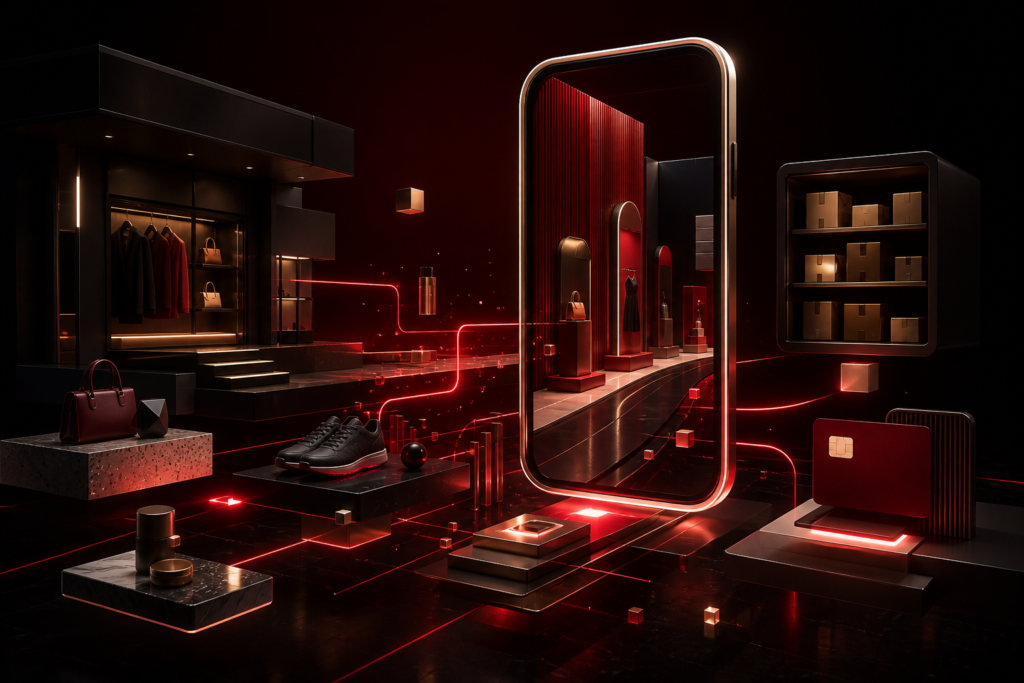 CodeFier editorial illustration for ecommerce mobile products
