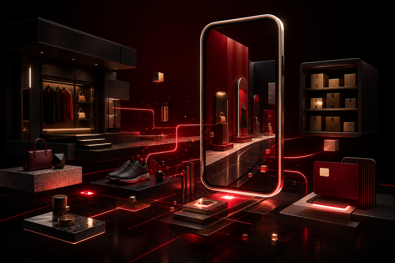 CodeFier editorial illustration for ecommerce mobile products
