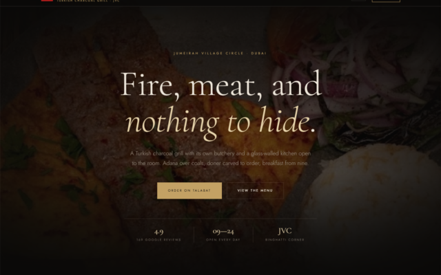 Kebab Station website homepage designed and developed by CodeFier